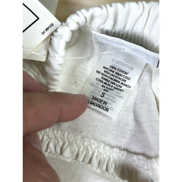 Vintage Pull On Elastic Waist White Shorts Basic Edition Kmart Women’s Small - Picture 6 of 12